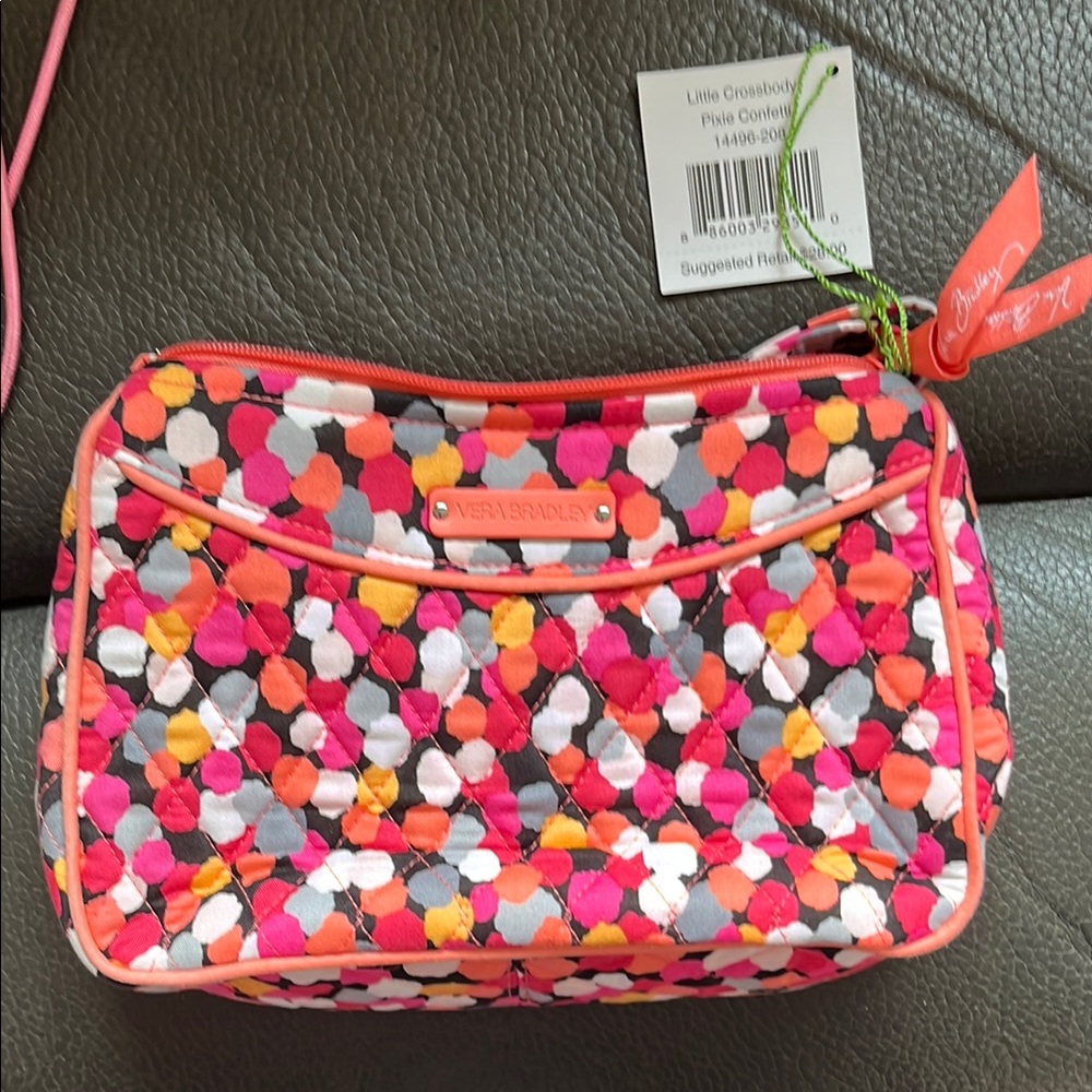 Vera Bradley little crossbody in pixie confetti